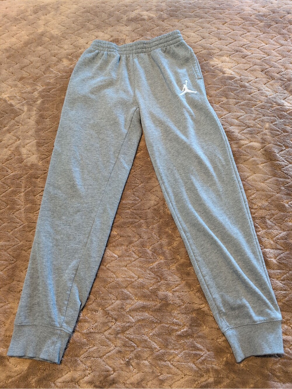 Jordan Boys' Gray Fleece Sweatpants Size L 12-13 Years